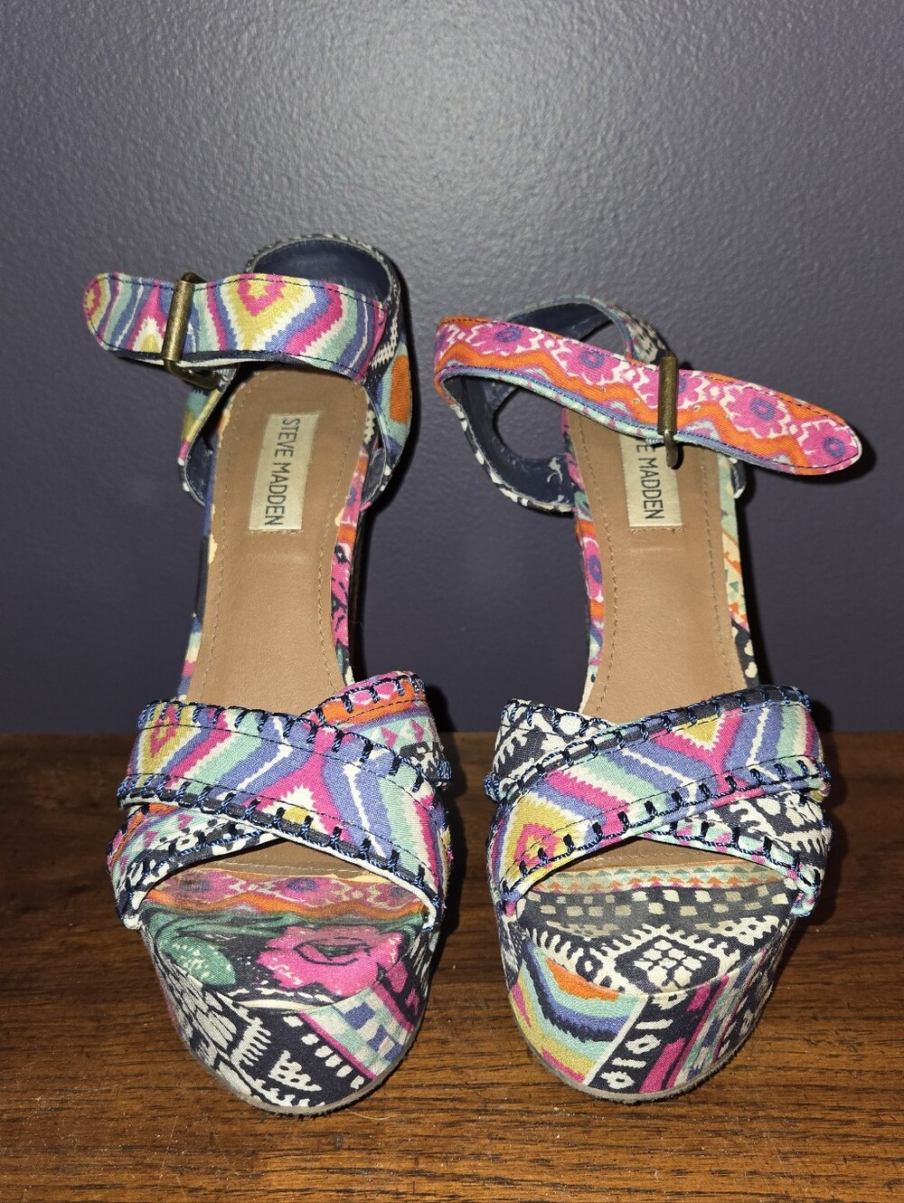 Steve Madden Winonna Wedges Women's Size 7.5 - Picture 5 of 14